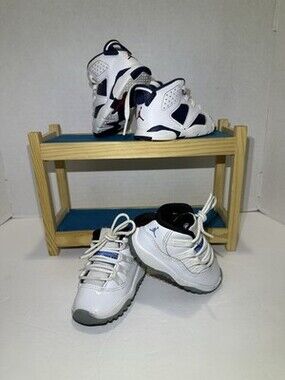 Lot 2 Nike Air Jordan 11 Retro Legend Blue & Jordan 6’s Toddler Size 4c